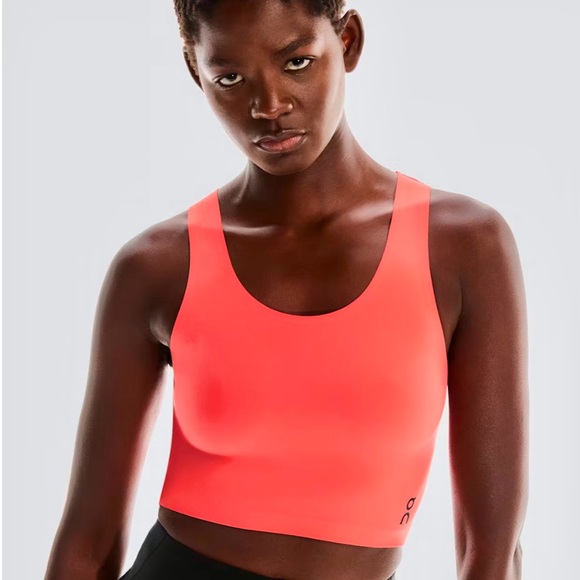 On Running Tops - On Running Women’s Studio Open Back Crop Top Coral